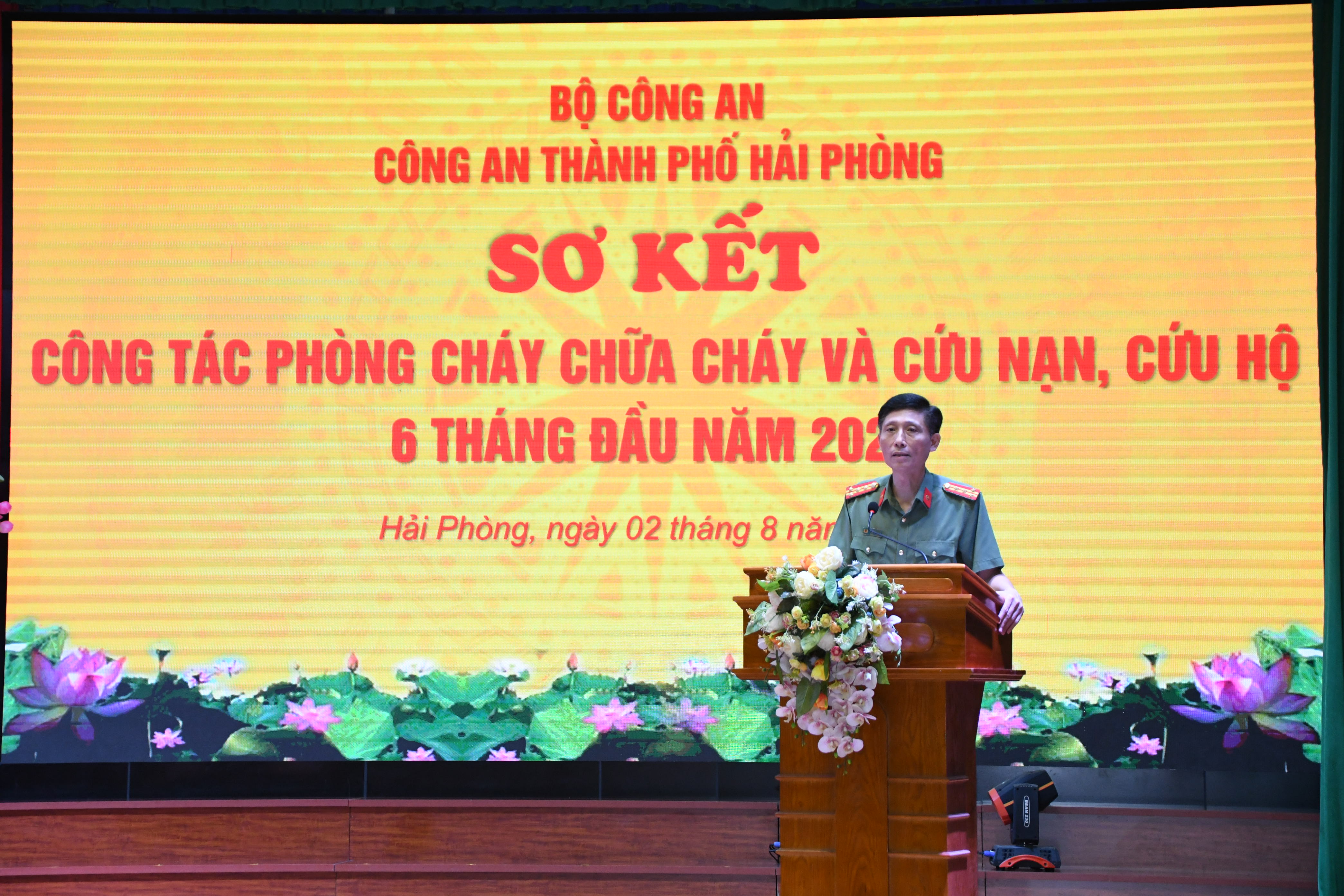 Sơ kết công tác phòng cháy chữa cháy và cứu nạn cứu hộ 6 tháng đầu năm 2022